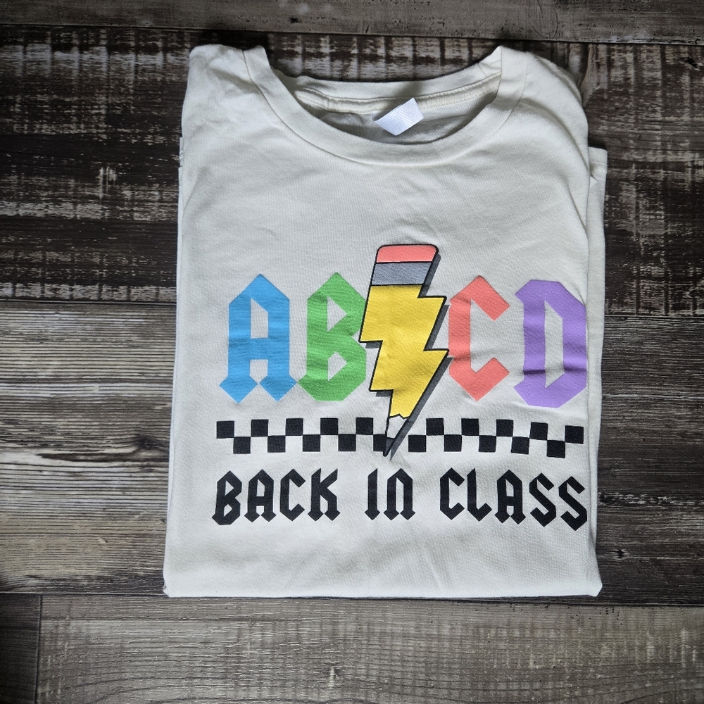 ABCD Graphic White Tee - Short Sleeve